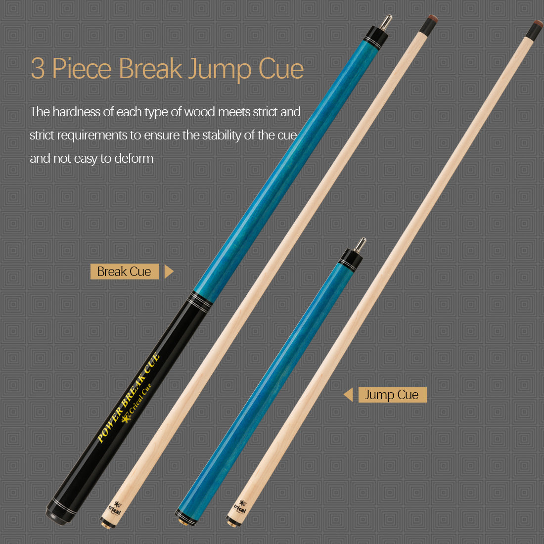 break jump pool cue