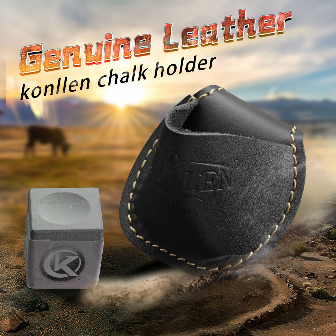Genuine Leather Chalk Bag – KONLLEN billiards